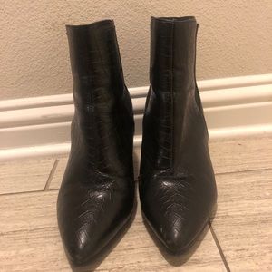 Black snake skin boots size 9